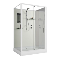 Душевая кабина Niagara ST100/80/15QBK (100*80*200) прямоуг низкий поддон б/к