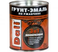Грунт-эмаль Dali молотковая шоколад 2л