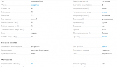 Душевая кабина River Tana 90*90*38 б/крыши