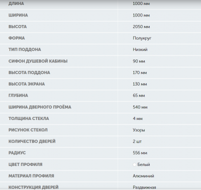 Душевое Ограждение Узоры 100*100 А низкий поддон