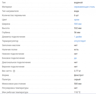 Полотенцесушитель водяной Point Фокстрот PN25555Р 500*500 полка хром