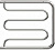 Полотенцесушитель водяной Point Фокстрот PN25667Р 600*700 полка хром