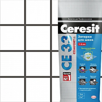 Затирка Ceresit Comfort CE33 №16 графит 2кг