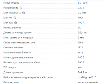 Сварочный аппарат инверторный Ресанта САИ190