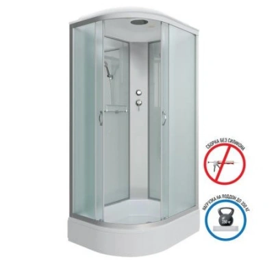 Душевая кабина NG-33984-14R (900*800*2150) средний поддон матовое