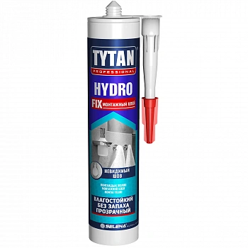 Клей монтажный Tytan Hydro Fix прозрачный 310 мл