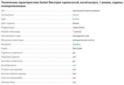 Унитаз-компакт Santeri Виктория косой выпуск 1 режим