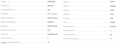 Керамогранит Laparet Торо серый матовый 50*50