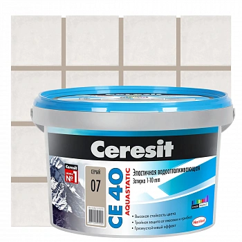 Затирка Ceresit Aquastatic CE40 №07 серая 2кг