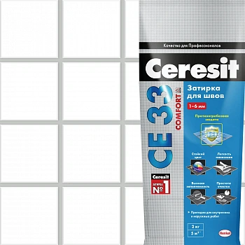 Затирка Ceresit Comfort CE33 №04 серебристо-серая 2кг