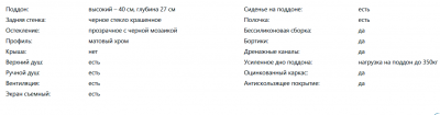 Душевая кабина NG-7508-14BK BLACK (900*900*2150) высокий поддон мозаика