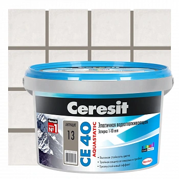 Затирка Ceresit Aquastatic CE40 №13 антрацит 2кг