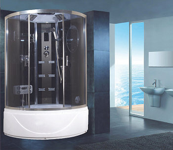 Душевая кабина NG-911-01 (1150*1150*2200) высокий поддон тонированное