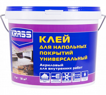 Клей Krass для напольных покрытий универсальный 7кг