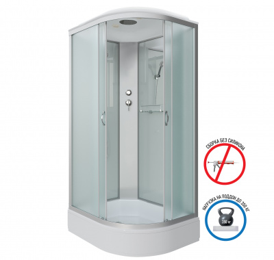 Душевая кабина NG-33094-14L (1000*900*2150) средний поддон матовое
