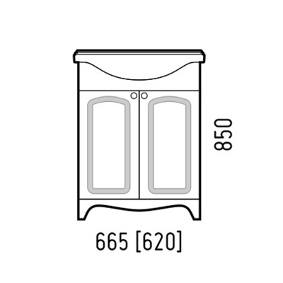 Тумба Шарлотт 65 (под раковину Классик 65)
